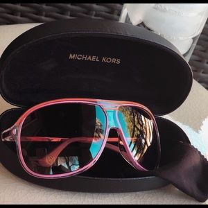 Michael Kors Pink Aviator Sunglasses